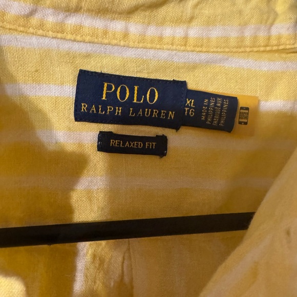 Polo Ralph Lauren Yellow Striped Shirt - Picture 2 of 2